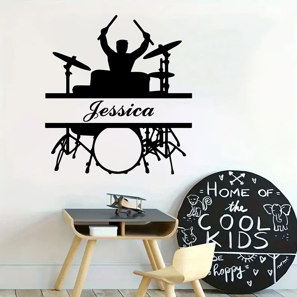 Musical Instrument And Name - 1PC Cartoon muziekinstrument Gepersonaliseerde naam Home