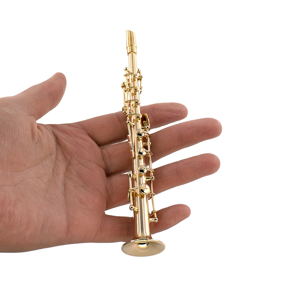 Musical Instrument Japan - Miniatuur Koperen Sopraan Saxofoon Muziekinstrumenten Model