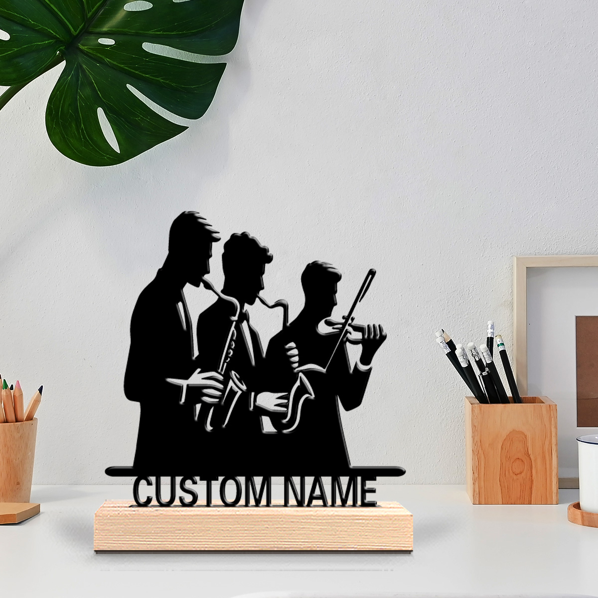 Musical Instrument And Name - 1 stuk Muziekinstrumenten met gepersonaliseerde naam,