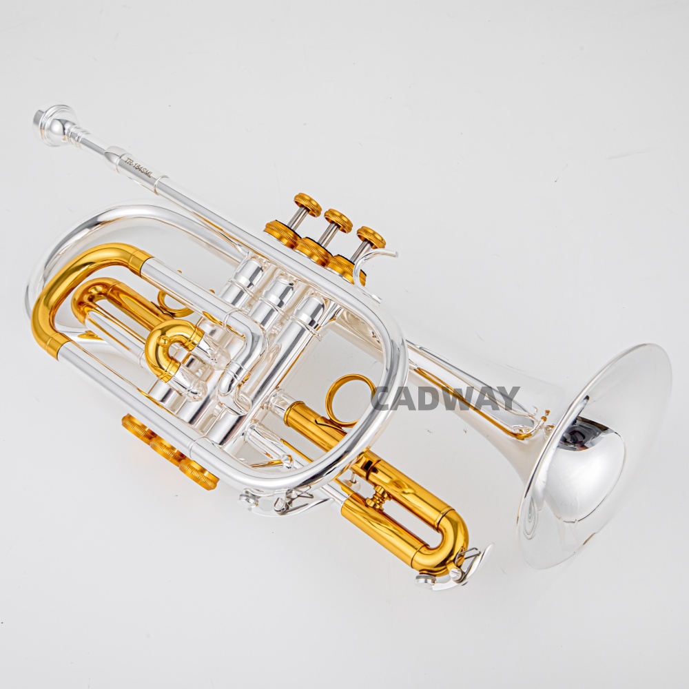 Musical Instrument Cornet - 2026 Hoogwaardige BACH verzilverde en vergulde