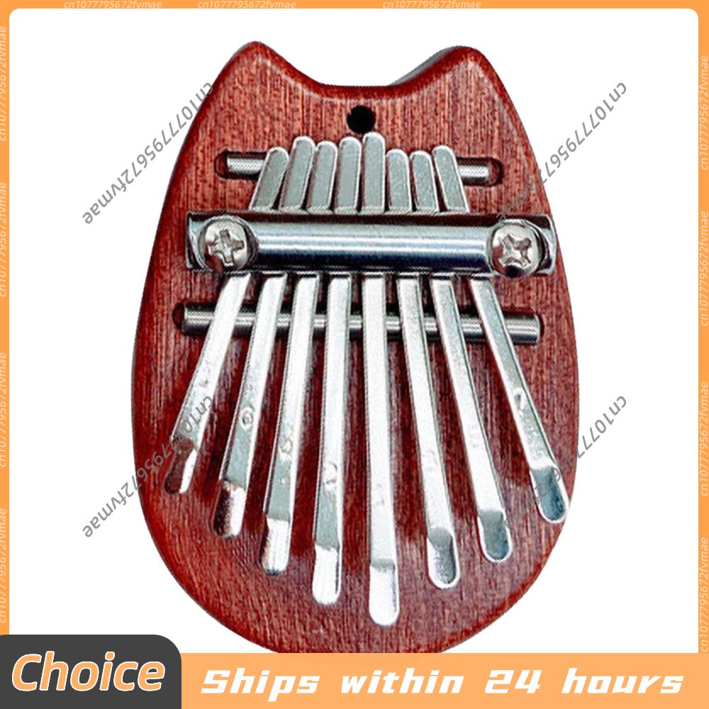 A Musical Instrument With Keys - 8 toetsen Mini Kalimba Houten duimpiano
