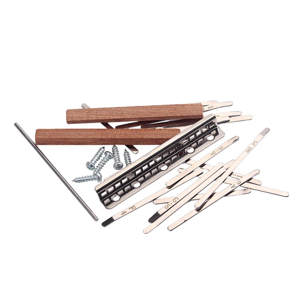 A Musical Instrument With Keys - Kalimba 17-toetsen DIY onderdelenset duimpiano stalen