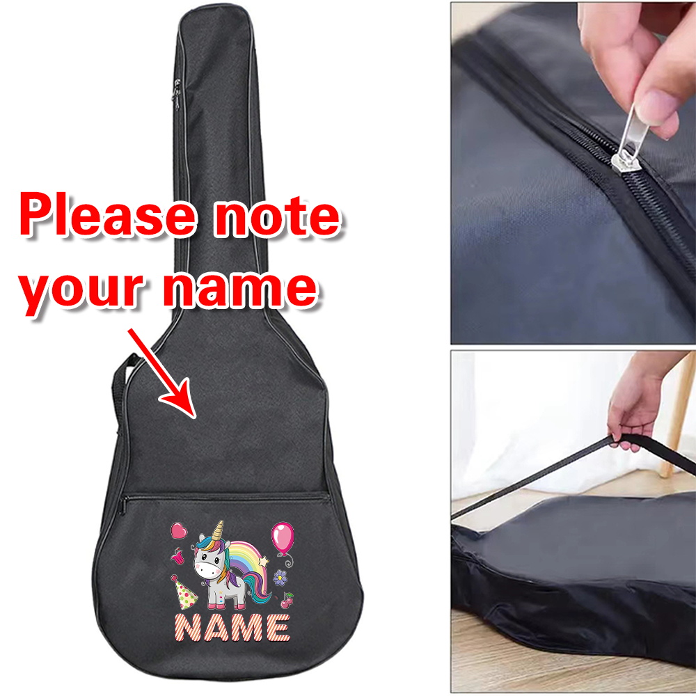 Musical Instrument And Name - Aangepaste naam gitaartas 36-41 inch waterdichte