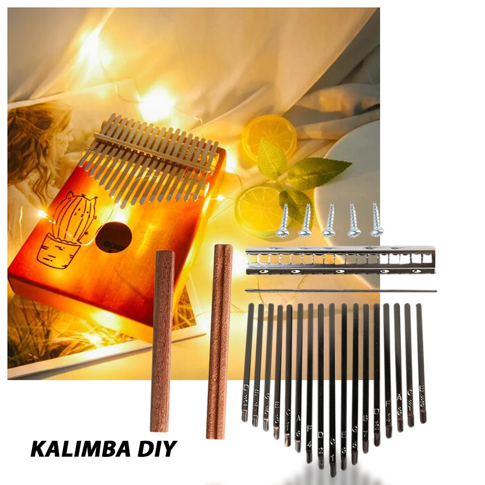 A Musical Instrument With Keys - DIY 17-toons Kalimba-toetsen Tines Set Mbira