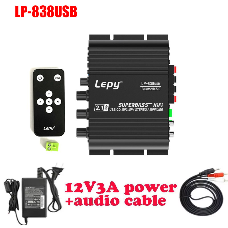 Musical Instrument Amplifier - Lepy LP-838\838BT\838USB MINI Digitale Hi-Fi Auto