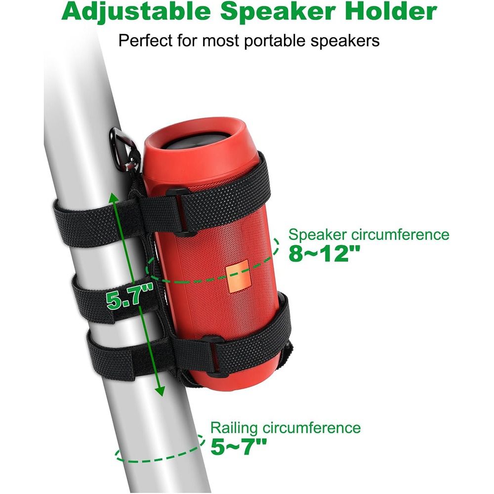 Jbl Speaker Flip 6 - Luidsprekerhouder voor fiets/GOLFwagen/bootrailing Verstelbare riem Fietsluidsprekerstandaardbeugel
