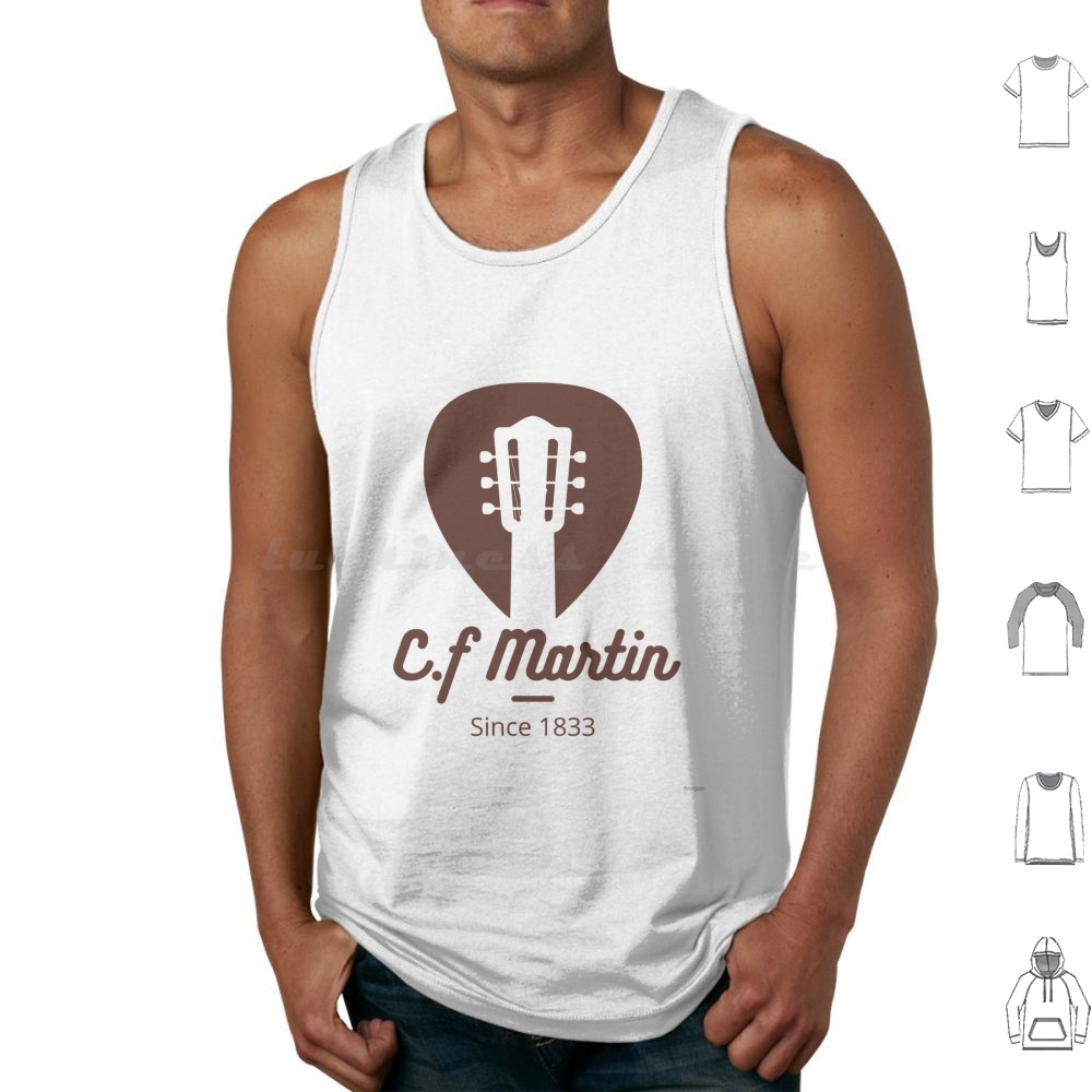 Musical Instrument Companies - Gitaren 1833 Tanktops Print Katoen Akoestische