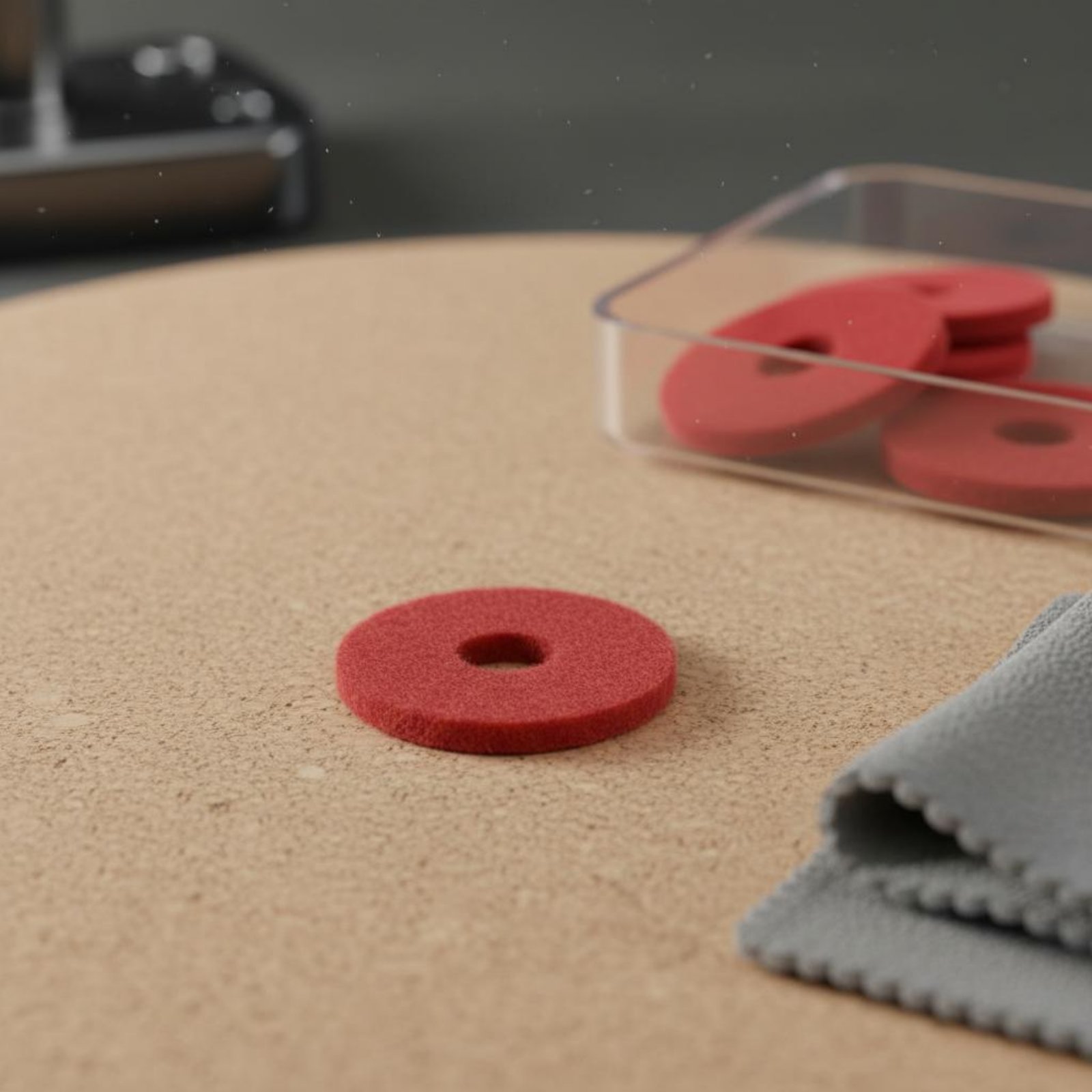 Rode pianotoetsring Kleine ron - A Musical Instrument With Keys recensie en prijs