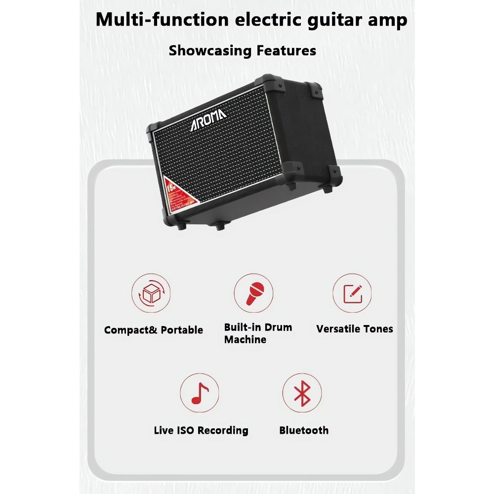 AROMA TM-15S 15W Draagbare Ele - Musical Instrument Amplifier recensie en prijs